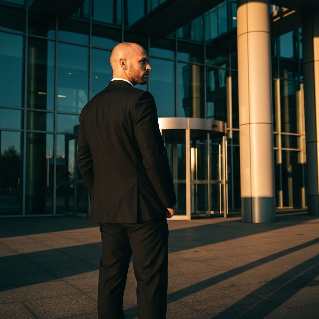 Professioneller Sicherheitsmitarbeiter